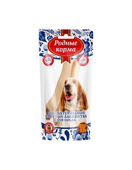 РОДНЫЕ КОРМА Светлые лакомство для собак нога барашка 150гр купить  зоотовары для животных