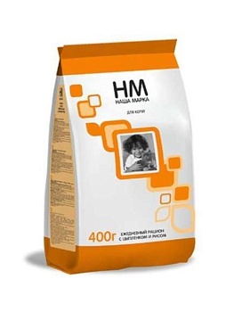 Наша Марка Корм для Котят с Цыпленком и рисом 400г купить  зоотовары для животных