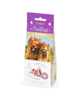 TiTBiT Печенье Pallini с ягненком (125г) купить  зоотовары для животных