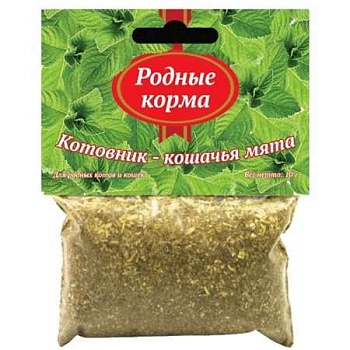 РОДНЫЕ КОРМА Котовник - кошачья мята купить  зоотовары для животных