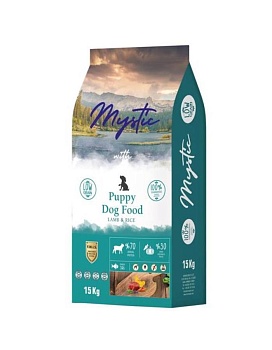 Mystic Puppy Dog Food Lamb & Rice сухой корм для щенков с ягненком и рисом 15кг купить  зоотовары для животных