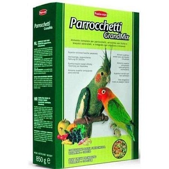 PADOVAN GRANDMIX parrocchetti 850гр купить  зоотовары для животных