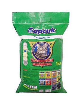 Барсик Стандарт Наполнитель для кошек 15 Л 15л купить  зоотовары для животных