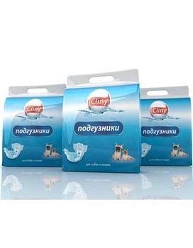 Cliny Подгузники для Собак и Кошек 2-4Кг Размер Xs 11Шт. купить  зоотовары для животных