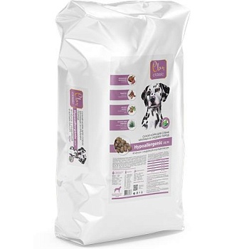 CLAN CLASSIC Hypoallergenic сухой корм для собак крупных и средних пород Ягненок/Индейка/Бур.рис 10кг купить  зоотовары для животных