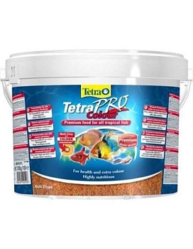 Tetra Pro Color Crisps- корм-чипсы для улучения окраса всех декоративных рыб 500г купить  зоотовары для животных