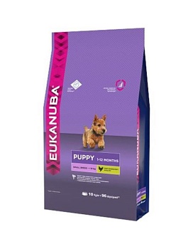 EUKANUBA PUPPY SMALL BREED сухой корм для щенков мелких пород 3кг купить  зоотовары для животных
