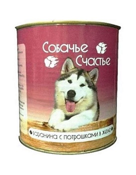 Собачье Счастье Баранина с Потрошками в Желе 12х750 купить  зоотовары для животных
