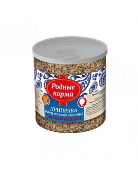 РОДНЫЕ КОРМА приправа рубец говяжий молотый с мясом индейки 50гр купить  зоотовары для животных