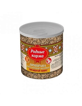 РОДНЫЕ КОРМА приправа рубец говяжий молотый овощной МИКС 50гр купить  зоотовары для животных