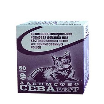 Ceva-Vit Витамины для Кастрированных Котов и Стерилизованных Кошек 5х60таб купить  зоотовары для животных