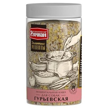 Четвероногий ГУРМАН Моментальная каша для собак "Гурьевская" 300г купить  зоотовары для животных