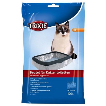 TRIXIE 4051 Пакеты уборочные для кошачьих туалетов XL 56х71 см, 10шт купить  зоотовары для животных