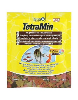 TETRA Min Основной корм для аквариумных рыб хлопья 12гр купить  зоотовары для животных