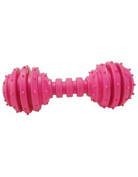 HOMEPET Игрушка для собак Гантель dental с колокольчиком TPR 12см X020 купить  зоотовары для животных
