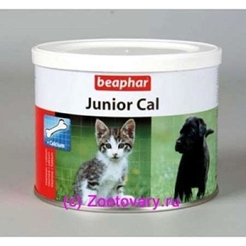 Beaphar Junior Cal Минералальня Смесь для Котят и Щенков 200 Г 10321 купить  зоотовары для животных