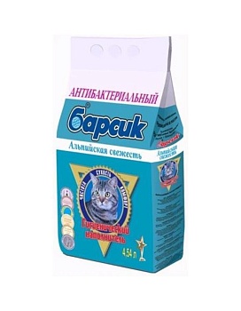 Наполнитель для кошек Барсик Альпийская Свежесть для кошек 3х4,54л купить  зоотовары для животных
