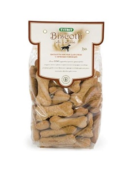 TiTBiT Печенье Бискотти с печенью говяжьей 350г купить  зоотовары для животных