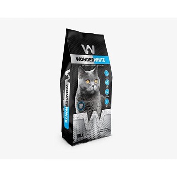 Wonder White Carbon Effect Наполнитель комкующийся c активированным углем без ароматизатора 15,3кг купить  зоотовары для животных