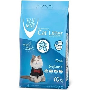 Van Cat Fresh Комкующийся наполнитель без пыли с ароматом Весенней свежести 10кг купить  зоотовары для животных