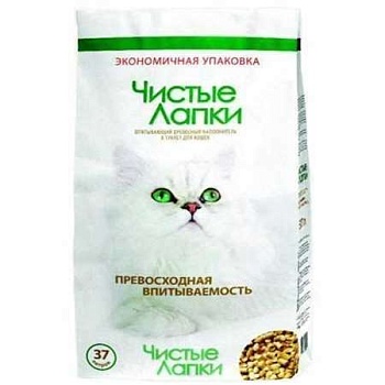 Чистые Лапки Древесный 37л купить  зоотовары для животных