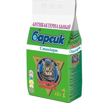Наполнитель для кошек Барсик Стандарт для кошек 3х4,5л купить  зоотовары для животных