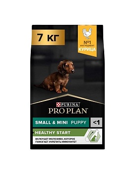 PRO PLAN Puppy Small & Mini сухой корм для щенков мелких и карликовых пород 1 - 10 кг Курица 7 кг купить  зоотовары для животных