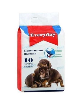 Everyday Впитывающие Пеленки для Животных Гелевые 60Х45См 10шт купить  зоотовары для животных