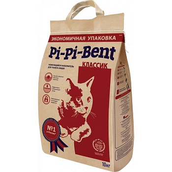 Pi-Pi-Bent Комкующийся наполнитель для кошачьего туалета 10кг купить  зоотовары для животных