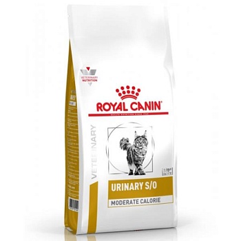 Royal Canin Urinary S/O Moderate Calorie ветеринарная диета для взрослых кошек предрасположенных к набору лишнего веса 400г купить  зоотовары для животных