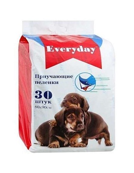 Everyday Впитывающие Пеленки для Животных Гелевые 60Х90См 30шт купить  зоотовары для животных