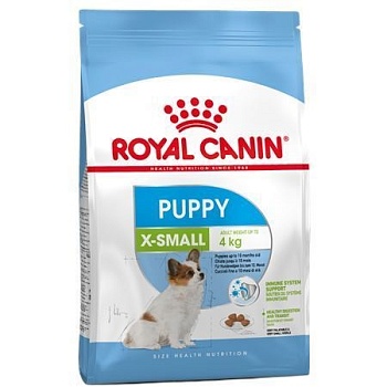 Royal Canin X-Small Puppy Корм для Щенков Миниатюрных Размеров 1.5кг купить  зоотовары для животных