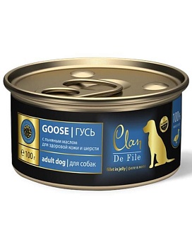 CLAN De File консервы для собак Гусь 16х100гр купить  зоотовары для животных