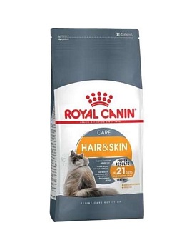 Royal Canin Hair & Skin сухой корм для кошек с чувствительной кожей 400г купить  зоотовары для животных