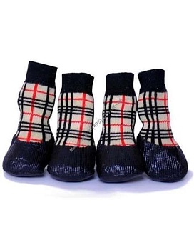 Барбоски Носки для Прогулки с Латексным Покрытием Клетка L купить  зоотовары для животных
