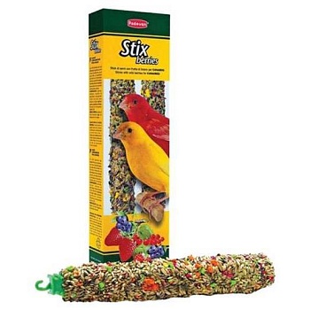 PADOVAN STIX BERRIES лакомство для канареек палочки ягодные 80гр купить  зоотовары для животных