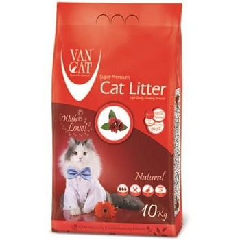 Van Cat Natural Комкующийся наполнитель 100% Натуральный, без пыли 10кг купить  зоотовары для животных
