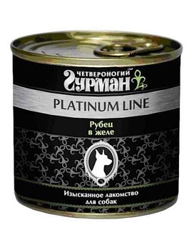Четвероногий Гурман Платиновая Линия для Собак Рубец Говяжий в Желе 12х240г купить  зоотовары для животных