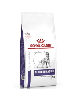 ROYAL CANIN NEUTERED ADULT ветеринарная диета для кастрированных и стерилизованных собак средних пород 3,5кг купить  зоотовары для животных