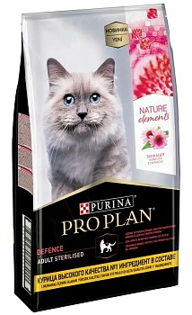 PRO PLAN Nature Elements Adult сухой корм для кошек Курица 7кг купить  зоотовары для животных