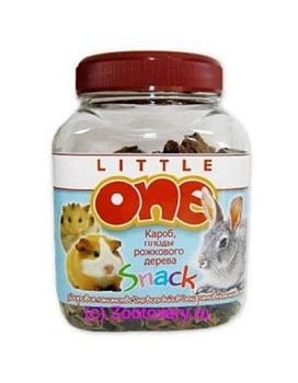LITTLE ONE Лакомство для грызунов кароб,плоды рожкового дерева 150г купить  зоотовары для животных