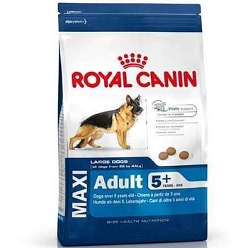 Royal Canin Maxi Adult 5+ Корм для Стареющих Собак Крупных Пород от 5 Лет и Старше 15кг купить  зоотовары для животных