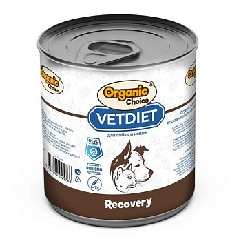 Organic Сhoice VET Recovery для собак и кошек восстановительная диета 12х340г купить  зоотовары для животных