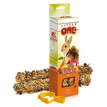 LITTLE ONE Палочки для морских свинок, кроликов и шиншилл с фруктами 2х60г купить  зоотовары для животных