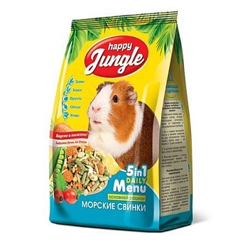 HAPPY JUNGLE Корм для морских свинок 900гр купить  зоотовары для животных