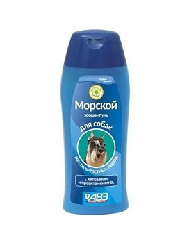 Шампунь Морской для Собак Жесткошерстных Пород с Хитозаном и Провитамином В-5, 270 Мл Авз купить  зоотовары для животных
