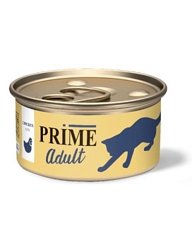 PRIME MEAT паштет для кошек Курица 24х75гр купить  зоотовары для животных