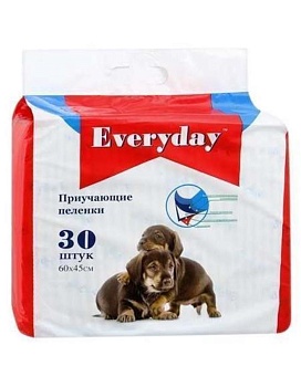 Everyday Впитывающие Пеленки для Животных Гелевые 60Х45См 30шт купить  зоотовары для животных