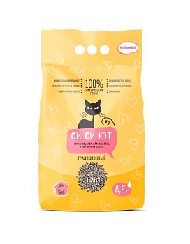 СиСиКэт комкующийся наполнитель для кошачьих туалетов традиционный 4,5кг купить  зоотовары для животных