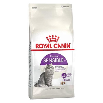Royal Canin SENSIBLE 33 корм для кошек с чувствительной пищеварительной системой в возрасте сгода до 7 лет 1,2кг купить  зоотовары для животных
